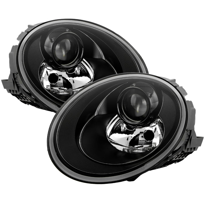 ( OE ) VW Beetles 2006-2010 OEM Style Headlights - Set - Black