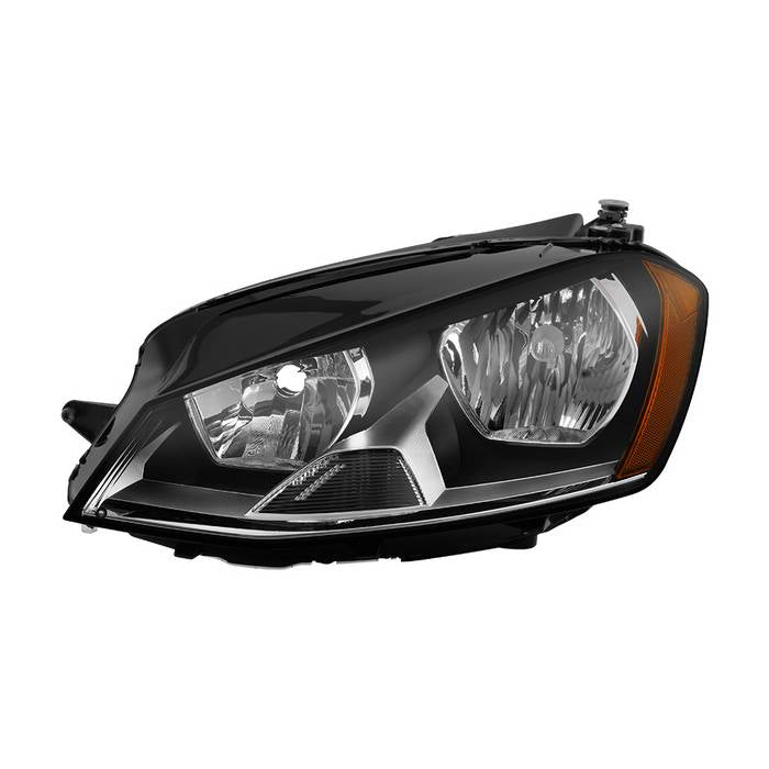 ( OE ) VW Golf 7 15-19 Halogen Driver Side Headlight - Low Beam-H7(Not Included) ; High Beam-H15(Not Included) ; Signal-PWY24W(Included) - OEM Left