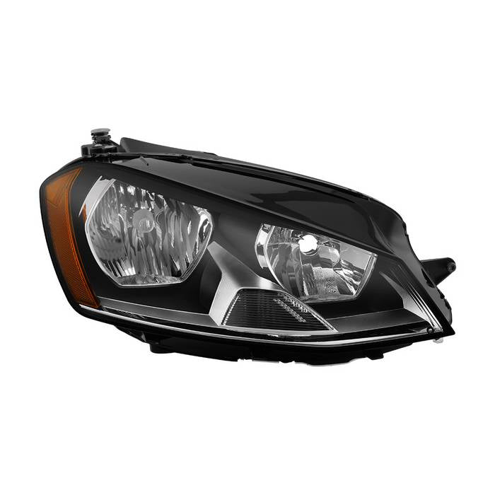 ( OE ) VW Golf 7 15-19 Halogen Passenger Side Headlight - Low Beam-H7(Not Included) ; High Beam-H15(Not Included) ; Signal-PWY24W(Included) - OEM Right