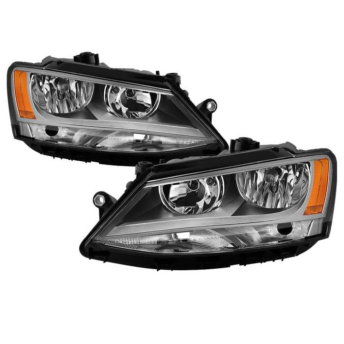 ( OE ) Volkswagen Jetta 11-18 Halogen Model Only ( Not Compatible With Xenon/HID Model )/Only fits sedan models OEM Style Headlights  - Chrome