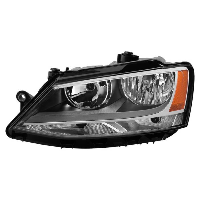 ( OE ) Volkswagen Jetta 11-18 Driver Side Halogen Headlight - Halogen Model Only ( Not Compatible With Xenon/HID Model )/Only fits sedan models - OEM L
