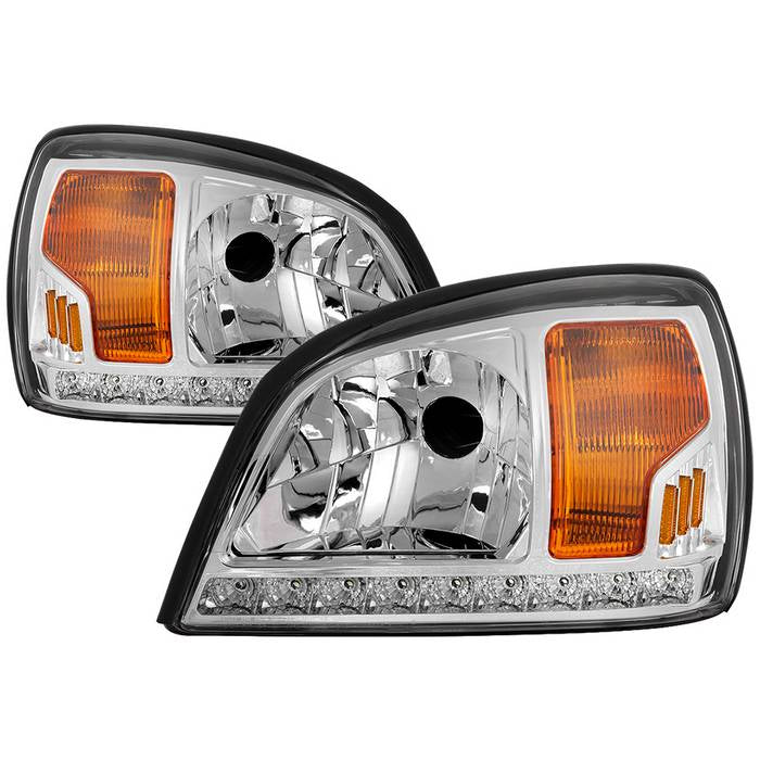 ( xTune ) Cadillac Deville 00-05 Crystal Headlights - Chrome