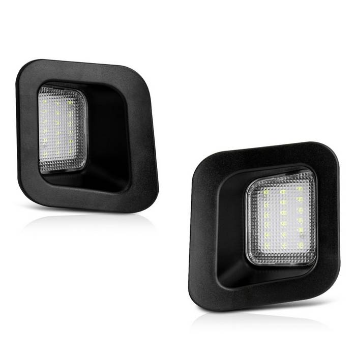 ( xTune ) License Plate Bulb Assembly. Plug & Play Install - White 5500K - T10 Connector - 2003–2010 Dodge RAM 1500/2500/3500 (incl. Power Wagon, SLT, Sport, SRT-10, ST, SXT, TRX trims) / 2010–2018 RAM 1500/2500/3500