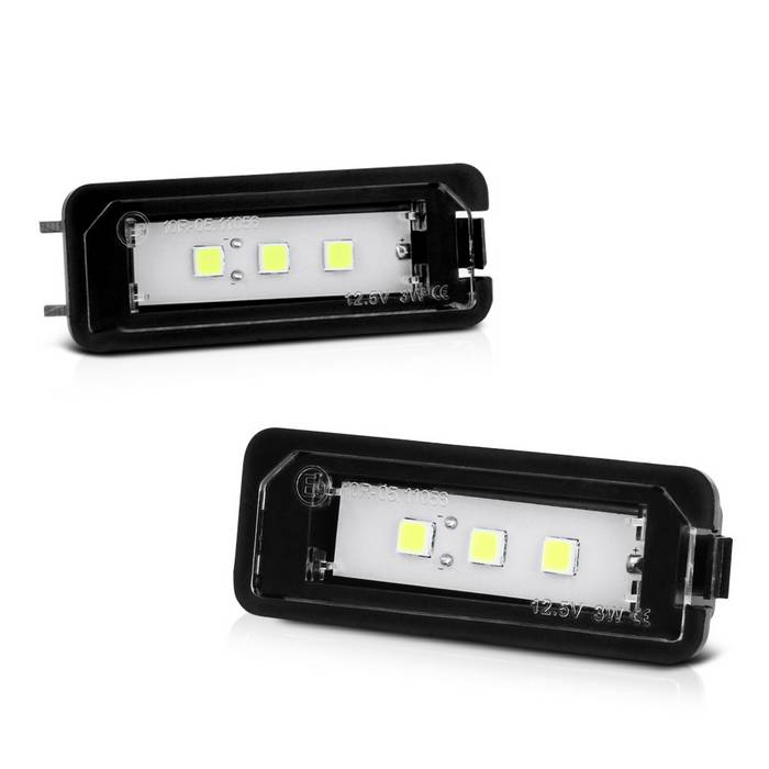 ( xTune ) License Plate Bulb Assembly. Plug & Play Install - White 5500K - OEM Connector - 05–18 Porsche Boxster/Cayman, 99–18 911, 11–14 Cayenne, 15–18 Macan; 99–18 VW Golf/GTI, Rabbit, R32, Phaeton, Beetle, Passat, EOS, CC (see years per model)