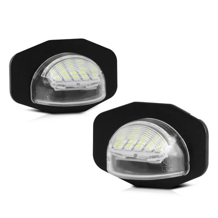 ( xTune ) Complete License Plate Bulb Assembly Replacement w/ Built In LED Chips. Ultra Bright  Plug & Play Installation - White 5500K - 1 Pair - OEM Style Connector - 2011-2018 Toyota Sienna 2009-2013 Toyota Corolla 2008-2015 Scion xB 2008-2014 Scion xD