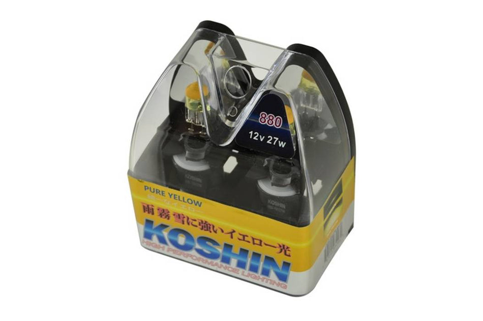 ( xTune ) Koshin 880 Hyper Yellow Halogen Light Bulbs 12V 27W