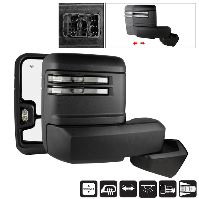( Akkon ) GMC Serria 1500 2019-2022 Power  heated  clearance light  turn signal  back-up light  BSM  Temp Sensor-Black