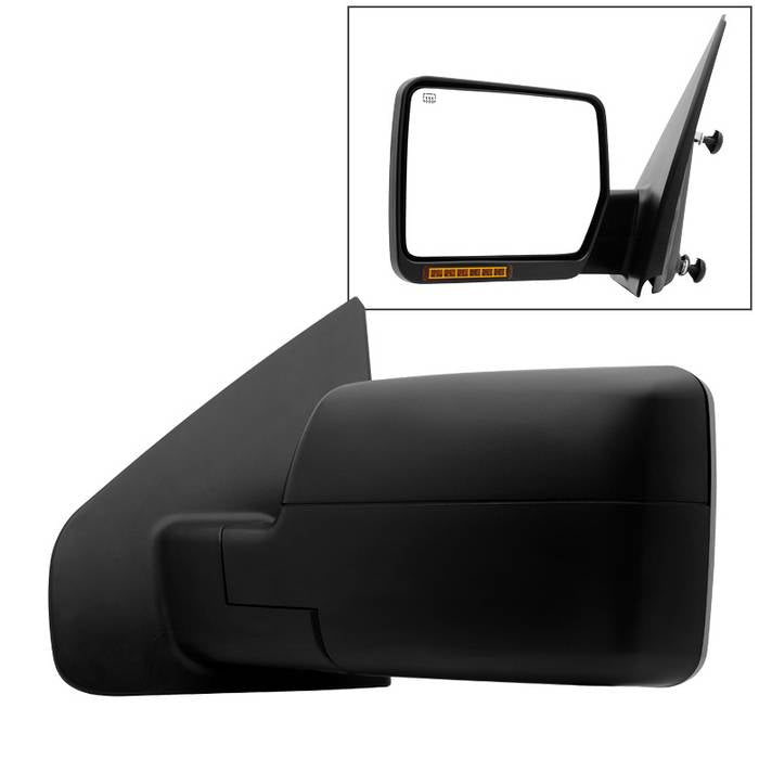 ( xTune ) Ford F150 04-06 POWER Heated Amber LED Signal OE Mirror - Left