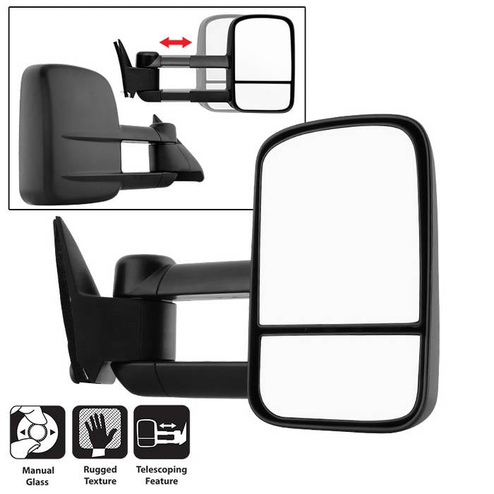 ( xTune ) Chevy C10 88-98 Manual Extendable - Manual Adjust Mirror - Right