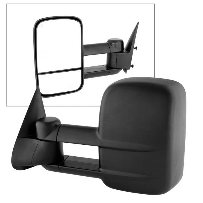 ( xTune ) Chevy Silverado 99-02 Manual Extendable - Power Heated Adjust Mirror - Left Fit: 99-02 Silverado/Sierra, 00-02 Suburban/Yukon, 02 Avalanche, 00-02 Tahoe (excl. 2000 V8 5.7L), XL & Denali