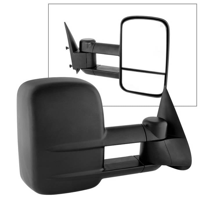 ( xTune ) Chevy Silverado 99-02 Manual Extendable - Power Heated Adjust Mirror - Right Fit: 99-02 Silverado/Sierra, 00-02 Suburban/Yukon, 02 Avalanche, 00-02 Tahoe (excl. 2000 V8 5.7L), XL & Denali