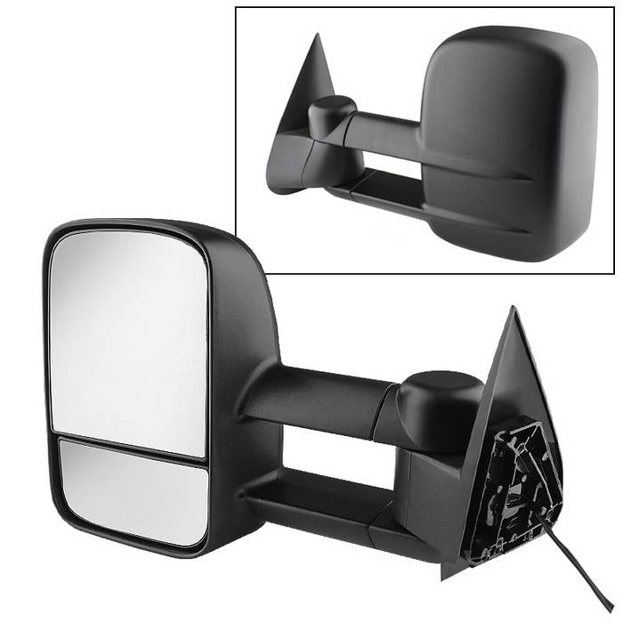 ( xTune ) Chevy Silverado 03-06 Manual Extendable - POWER Heated Adjust Mirror - LEFT 03-06 Silverado/Sierra 1500-3500, Tahoe, Suburban, Yukon/Yukon XL, incl. 07 Classic models