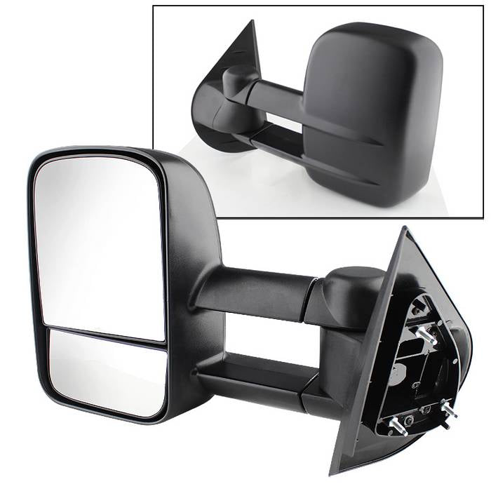 ( xTune ) Chevy Silverado 07-12 Manual Extendable - MANUAL Adjust Mirror - LEFT Fits 07-13 Silverado/Avalanche/Suburban/Tahoe, 07-13 Sierra/Yukon/Yukon XL/Denali/Hybrid – New Body Style Only