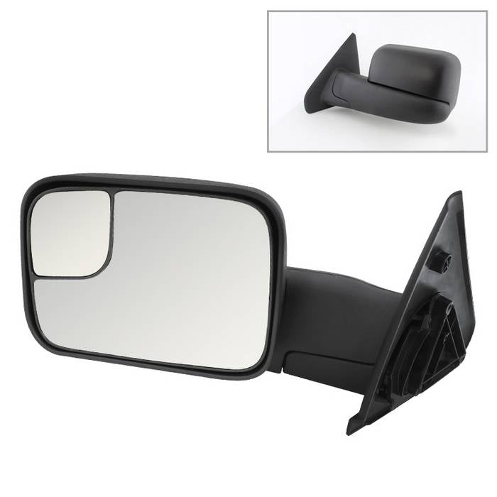 ( xTune ) Dodge Ram 02-09 Manual Extendable - MANUAL Adjust Mirror - LEFT Fit: Dodge Ram 1500 1994-01 / Dodge Ram 2500 1994-02 / Dodge Ram 3500 1994-02