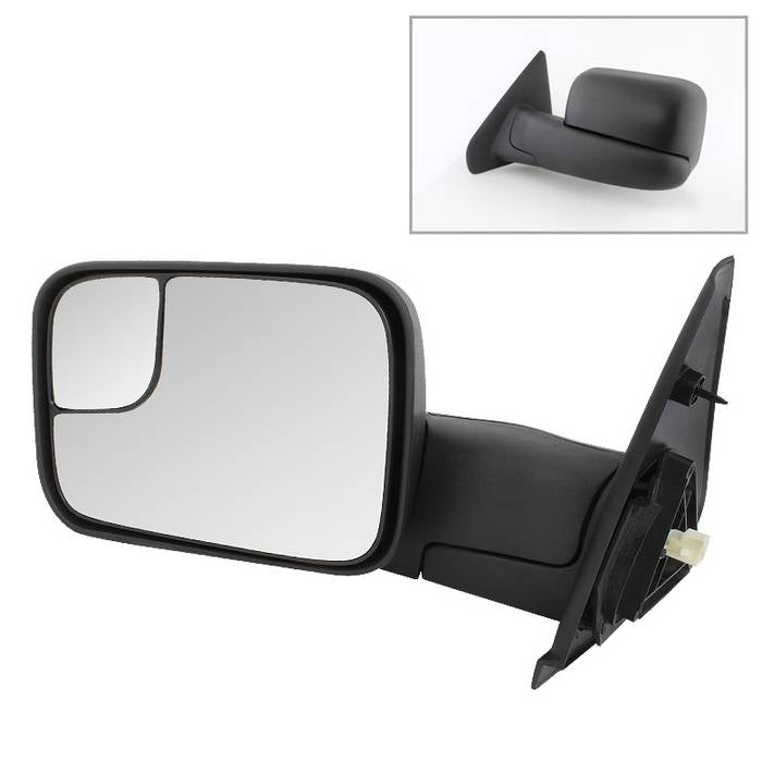 ( xTune ) Dodge Ram 02-09 Manual Extendable - POWER Heated Adjust Mirror - LEFT Fit Dodge Ram 1500 2002-08 / Dodge Ram 2500  2003-09 / Dodge Ram 3500 2003-09 /