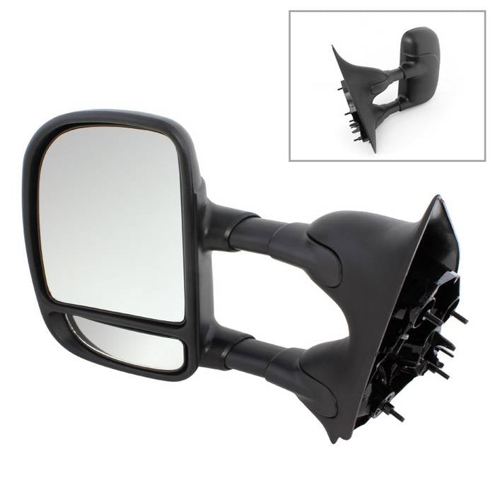 ( xTune ) Ford SuperDuty 02-07 Manual Extendable/Adjust Mirror - LEFT Fit: Ford Excursion 00-05 / F250 Super Duty 99-10 / F350 Super Duty 99-10 / F450 99-03 / F550 99-03