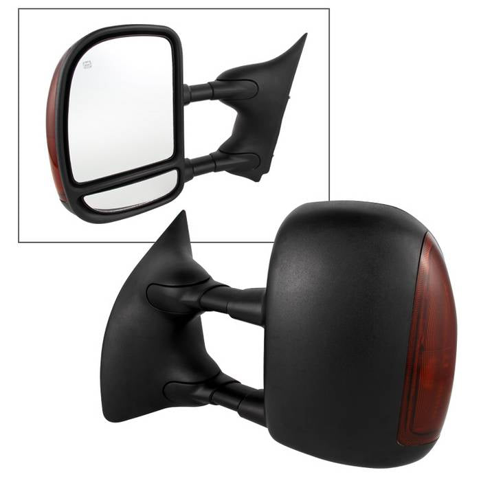 ( xTune ) Ford Superduty 02-07 Manual Extendable - POWER Heated Adjust Mirror w/ LED Signal Amber - Left   (99-01 Need Socket) Ford 02-05 Excursion (Post 2/18/01 Production Date) / 99-07 F250 Super Duty  / F350 Super Duty 99-07 / F450 99-03 / F550 99-03