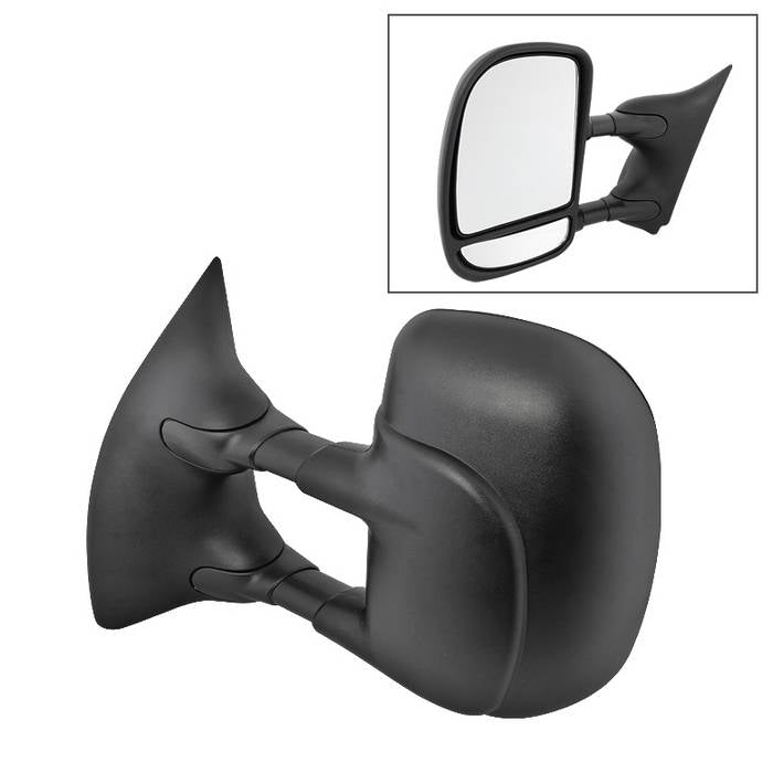( xTune ) Ford SuperDuty 02-07 Manual Extendable - Power Adjust Mirror - Left Fit: Ford Excursion 01-05 (Built After 2/18/01 Production Date) / F250 Super Duty 99-07 / F350 Super Duty 99-07 / F450 Truck 99-03 / F550 99-03