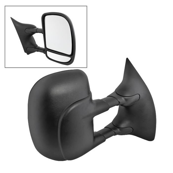 ( xTune ) Ford SuperDuty 02-07 Manual Extendable - Power Adjust Mirror - Right Fit: Ford Excursion 01-05 (Built After 2/18/01 Production Date) / F250 Super Duty 99-07 / F350 Super Duty 99-07 / F450 Truck 99-03 / F550 99-03