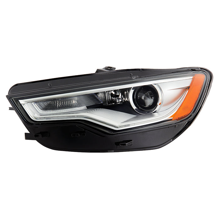 ( POE ) Audi A6 12-18 Xenon HID non AFS Projector LED DRL Headlights - Low Beam-D3S(Not Included) ; High Beam(Not Included) ; Signal-PSY24W(Included) - OE Left