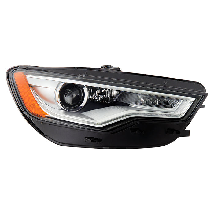 ( POE ) Audi A6 12-18 Xenon HID non AFS Projector LED DRL Headlights - Low Beam-D3S(Not Included) ; High Beam(Not Included) ; Signal-PSY24W(Included) - OE Right