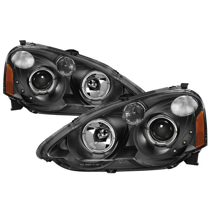 ( Akkon ) Acura RSX 2002-2004 Halo Projector Headlights - Black
