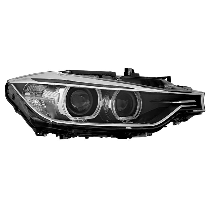 ( OE ) BMW 3 Series 12-15 F30 F35 HID w/AFS LED Halo Projector Headlight - OE Right (High/Low D1S  Signal PY21W)