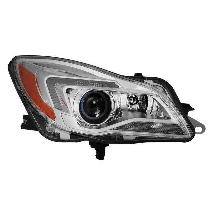 ( POE ) Buick Regal 14-17 Passenger Side HID Projector Headlights - Low Beam-D3S(Not Included) ; High Beam-H11(Included) ; Signal-LED - OE Right