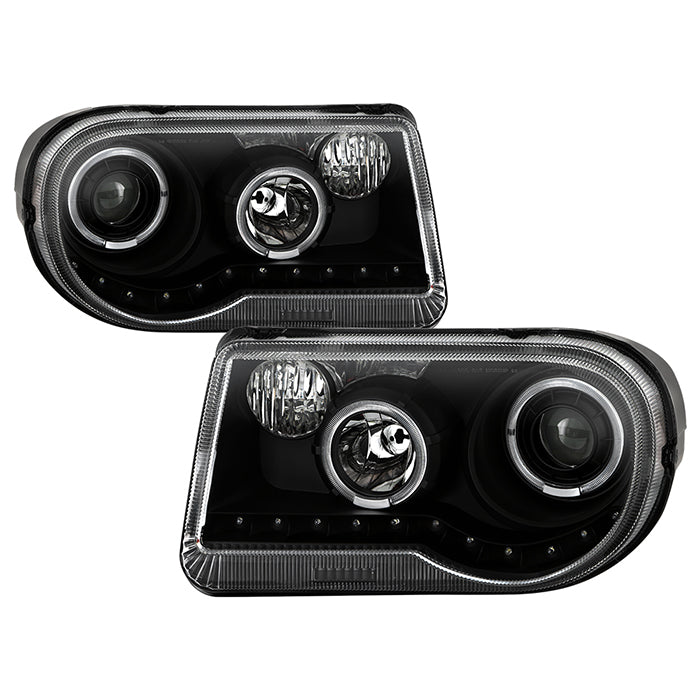 ( xTune ) Chrysler 300C 05-10 ( Don‘t fit 300 ) Halo Projector Headlights - Black