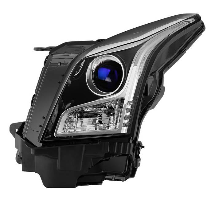 ( POE ) Cadillac ATS 13-18 Driver Side Halogen Projector Headlights - Low Beam-9012(Not Included) ; High Beam-9012(Not Included) ; Signal-WY21W(Included) - OEM Left