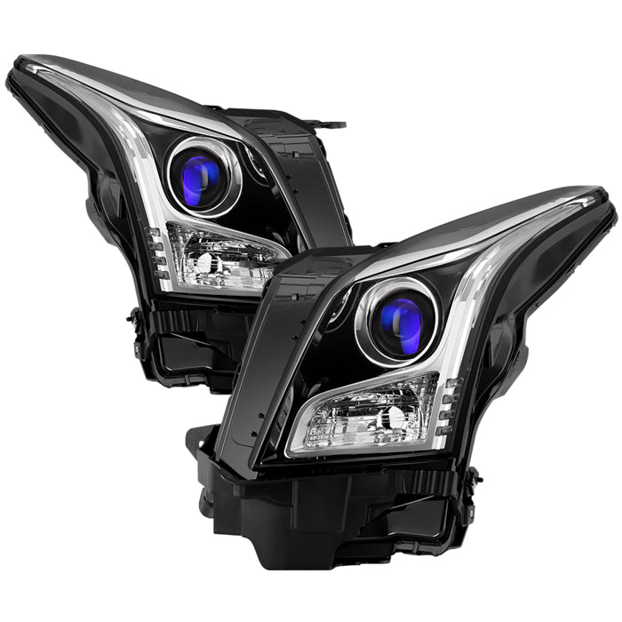 ( POE ) Cadillac ATS 13-18 Driver Side Halogen Projector Headlights - OE SET Low Beam-9012(Not Included) ; High Beam-9012(Not Included) ; Signal-WY21W(Included)