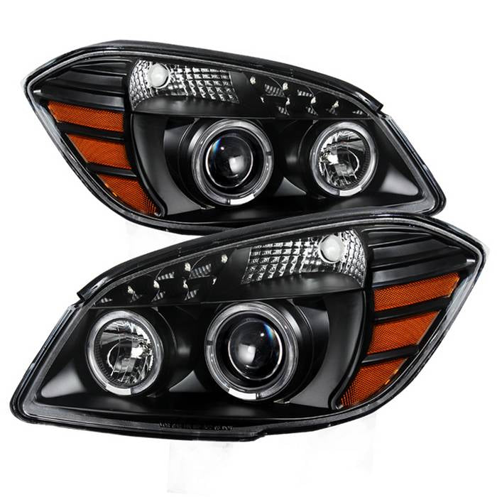 ( xTune ) Chevy Cobalt 05-10 / Pontiac G5 07-09 / Pontiac Pursuit 05-06 Halo Projector Headlights - Black