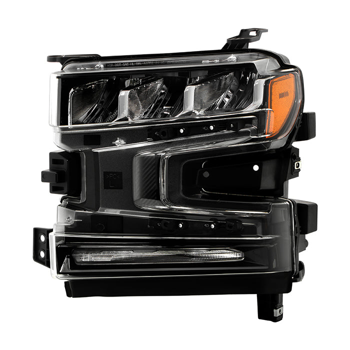 ( POE ) Chevy Silverado 1500 19-22 LED High/Low Beam w/Halogen Signal Headlight - Signal-7443NA(Included) - OE Left (GM2502497)