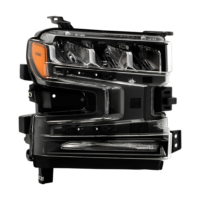 ( POE ) Chevy Silverado 1500 19-22 LED High/Low Beam w/Halogen Signal Headlight - Signal-7443NA(Included) - OE Right (GM2503497)