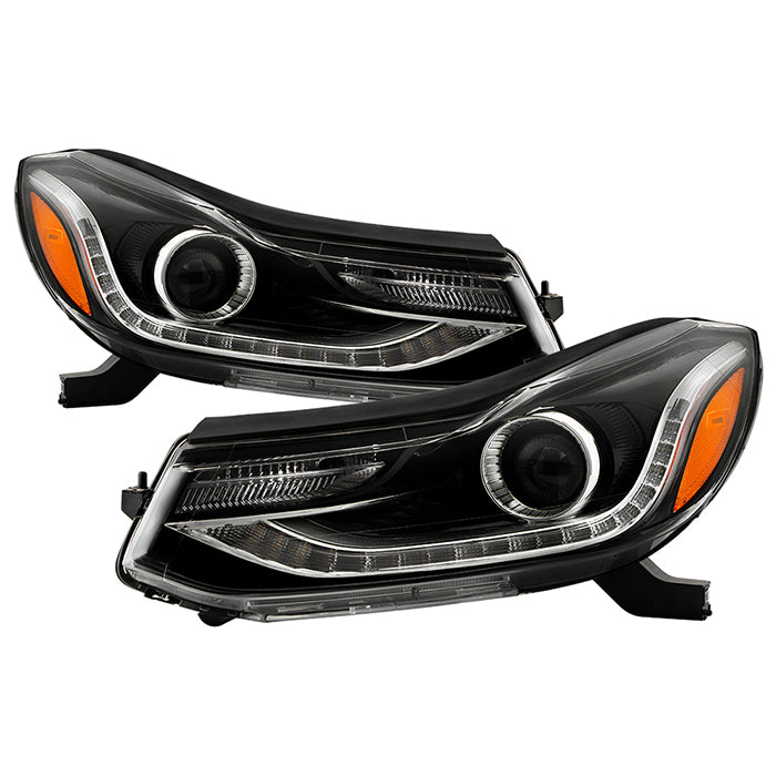 ( POE ) Chevy Trax Crystal (w/Adapter fit on Halogen Model) w/LED DRL Projector Headlight - Low Beam-HB3(Not Included) ; High Beam-HB3(Not Included) ; Signal-WY21W(Included) - OE Black