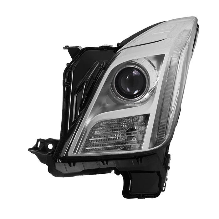 ( xTune ) Cadillac XTS 13-17 Xenon w/AFS HID OE Projector headlights - Chrome - Low Beam-D3S(Not Included) ; High Beam-D3S(Not Included) ; Signal-WY21(Included) - Left
