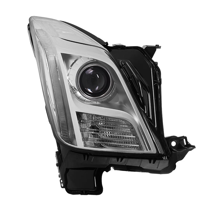 ( xTune ) Cadillac XTS 13-17 Xenon w/AFS HID OE Projector headlights - Chrome - Low Beam-D3S(Not Included) ; High Beam-D3S(Not Included) ; Signal-WY21(Included) - Right