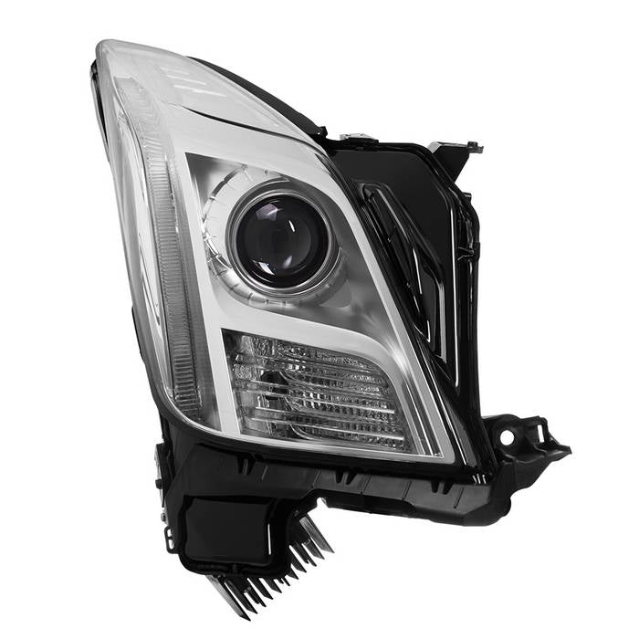 ( xTune ) Cadillac XTS 13-17 Xenon non-AFS HID OE Projector headlights - Chrome - Low Beam-D3S(Not Included) ; High Beam-D3S(Not Included) ; Signal-7444NA(Included) - Right