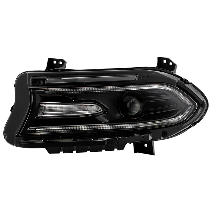 ( POE ) Dodge Charger 15-18 (No Side logo) w/LED DRL Halogen Headlight - Low Beam-HB3(Not Included) ; High Beam-HB3(Not Included) - OE Left