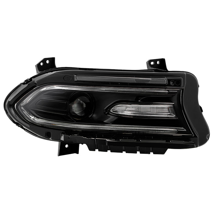 ( POE ) Dodge Charger 15-18 (No Side logo) w/LED DRL Halogen Headlight - Low Beam-HB3(Not Included) ; High Beam-HB3(Not Included) - OE Right