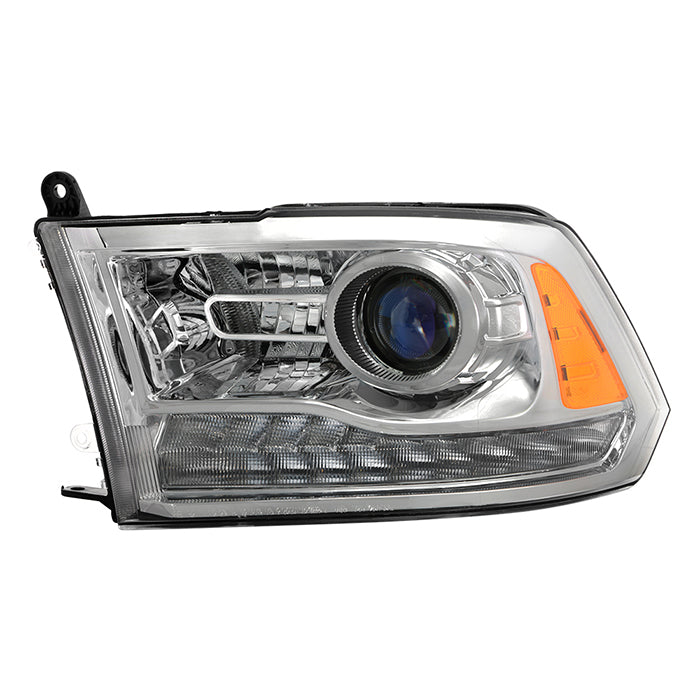 ( POE ) Dodge Ram 1500 2500 3500 16-18 / Ram 1500 Classic 2019 Halogen Models ( Only Fit factory projector LED style) OEM Style Headlights - Low beam-HB3(Included) ; High Beam-HB3(Included) ; Signal-LED(Included) - OE Left