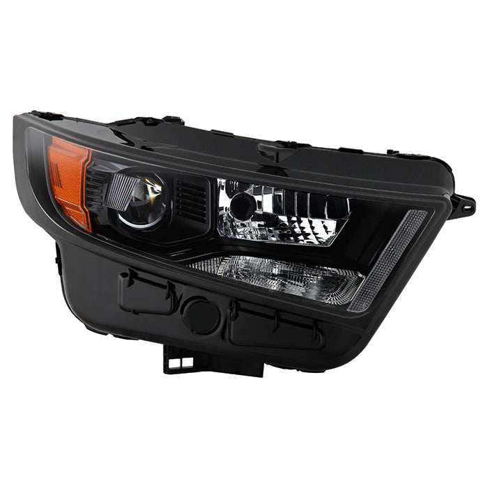 ( POE) Ford Edge Sport 15-18 Xenon HID Headlight -Low Beam: D3 - High Beam: HB3(Included) - Signal: 7440A (Included)- Black - OE Black Right