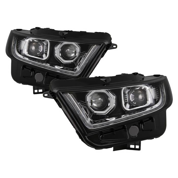 ( xTune ) Ford Edge 15-18 (Fit Halogen Model) LED Projector Headlights - Low Beam-H7(Included) ; High Beam-H7(Included) ; Signal-LED(Included) - Chrome