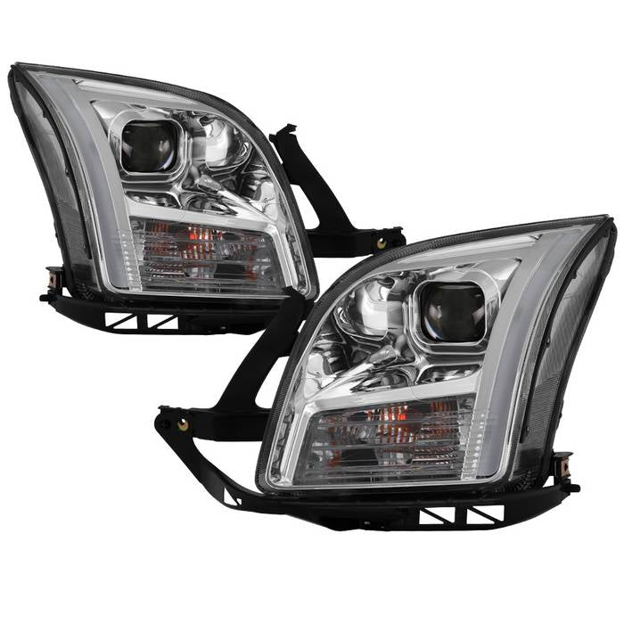 ( Akkon ) Ford Fusion 06-09 Projector Headlights - Light Bar DRL - Chrome