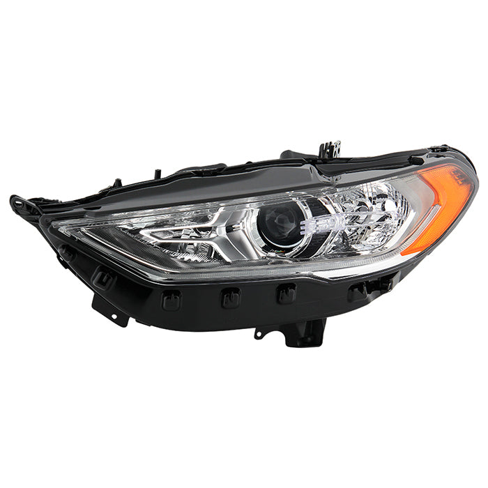 ( POE ) Ford Fusion SE 17-19 w/LED DRL Halogen Projector Headlight - Low Beam-H11(Not Included) ; High Beam-H7(Not Included) ; Signal-PWY21W(Included) - OE Left