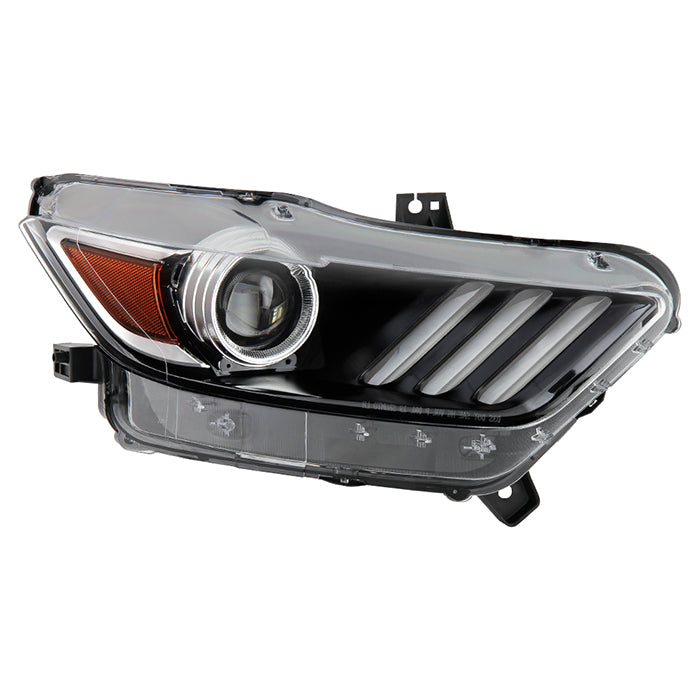 ( POE ) Ford Mustang 15-17 Xenon HID LED DRL Projector Headlights - Low Beam-D3S(Not Included) ; High Beam-D3S(Not Included) - OE Right
