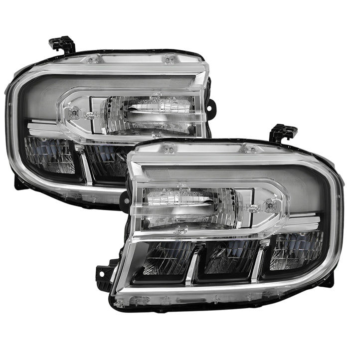 ( POE ) Ford Maverick 22-24 XL / XLT OE Plus (Fit Non LED DRL Model) LED High/Low Beam w/LED DRL Black Housing Headlight - Black SET