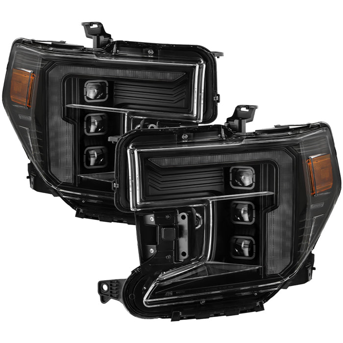 ( Akkon ) GMC Sierra 2019-2022 ( Fit all Models )  Full LED Headlights with Sequential Turn Signal and Welcome Light
