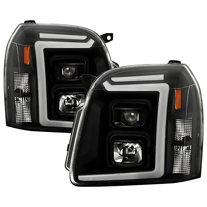 ( xTune ) GMC Yukon 2007-2014 / GMC Yukon Denali 2007-2014 / GMC Yukon XL 2007-2014 LED Light Bar Projector Headlights - Black