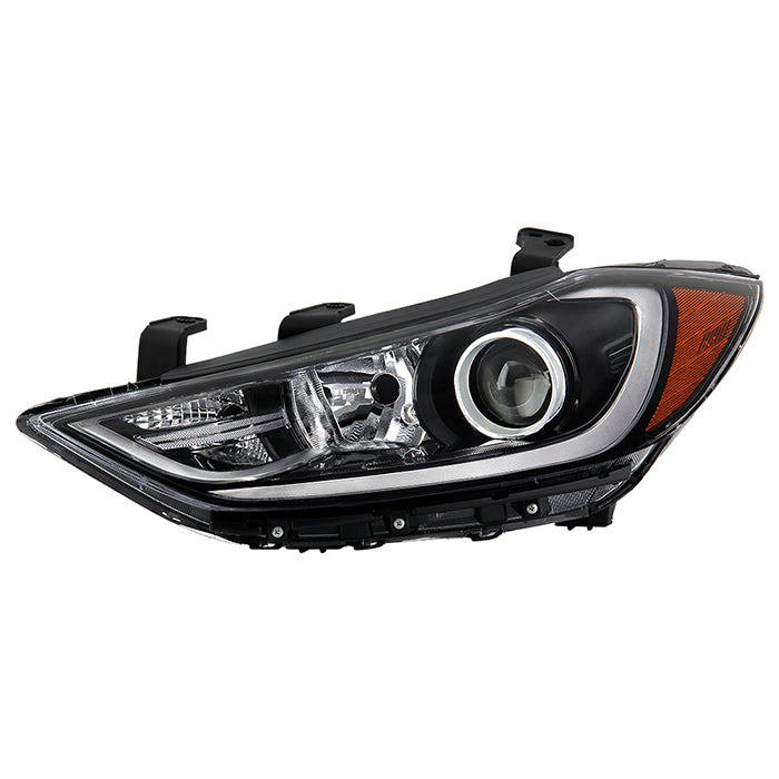 ( POE ) Hyundai Elantra 17-19 Halogen non-DRL Headlights - Low Beam-H7(Not Included) ; High Beam-HB3(Included) ; Signal-2357A(Included) - OE Left HY2502206